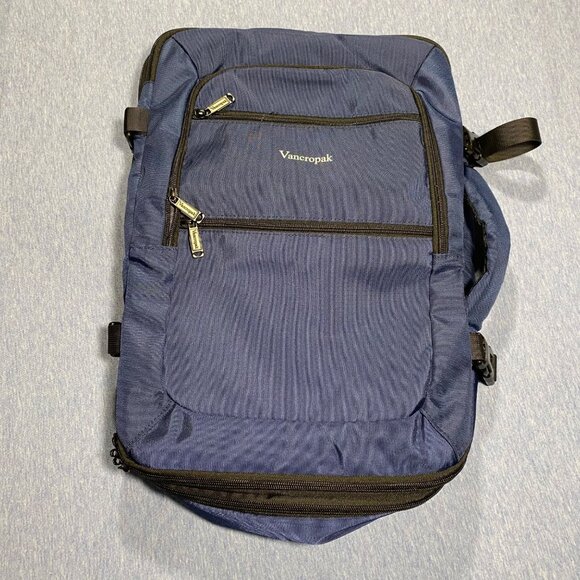 Expandable Vancropak Travel Backpack With Multiple Compartments & Straps - Picture 1 of 6